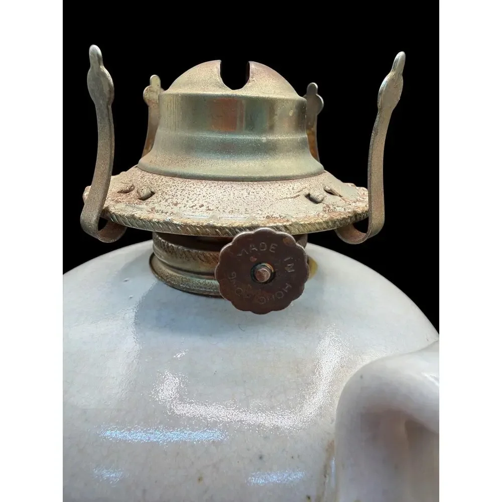 Vintage Andy Cochran Salmon Falls Stoneware Fish Oil Lamp Studio Pottery 14